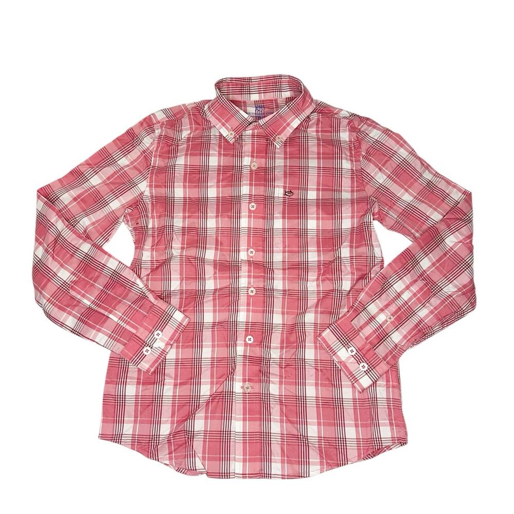 Southern Tide Intercoastal Plaid Button Down Shirt Size Medium (8-10)